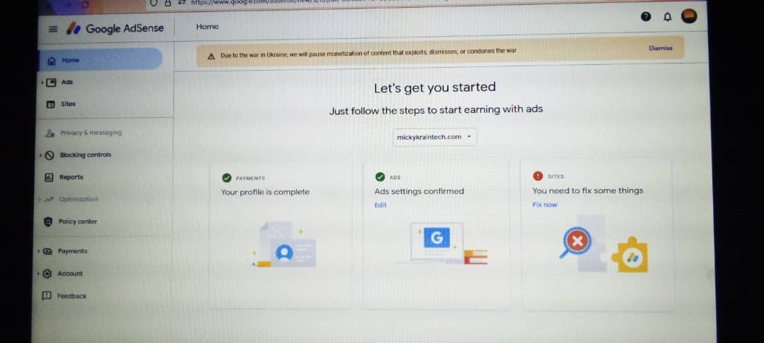 为什么我的 Adsense 一直提示“你需要修正一些问题”，即使我已经修正了-GG联盟挑战