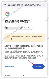 2025年Google账号被停用无法申诉回来？Gmail账号多次申诉失败怎么办 - GG联盟挑战